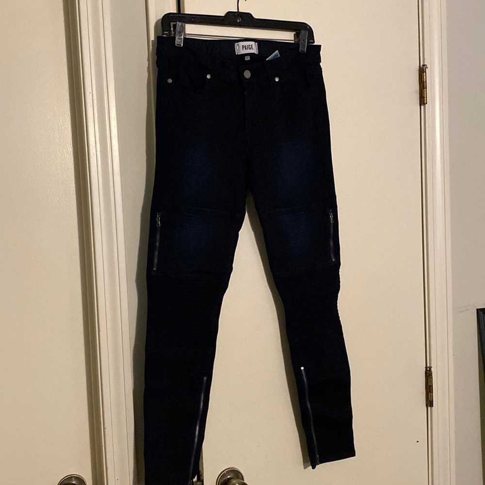 PAIGE Denim Moto Skinny Jeans